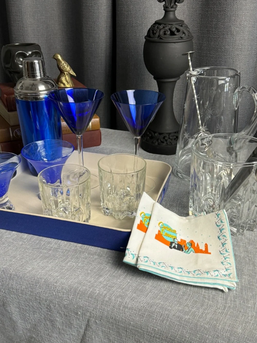 VTG Atomic Blue Cocktail Lounge Set